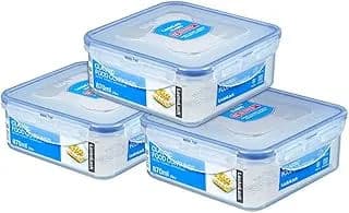 Lock & Lock Matlåda 870 ml - Paket med 3, BPA-fri, Lufttät
