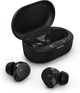Philips TAT1209BK Trådlösa Bluetooth-hörlurar, kompakt & vattentålig