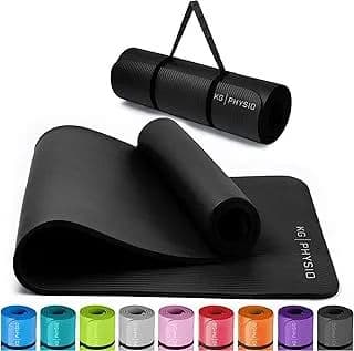 KG Physio Yogamatta 183cm Svart – Halkfri & Högkvalitet
